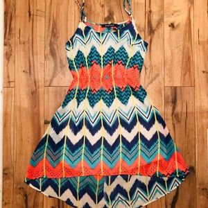 Ocean Drive Aztec Summer high-lo Dress, Size M